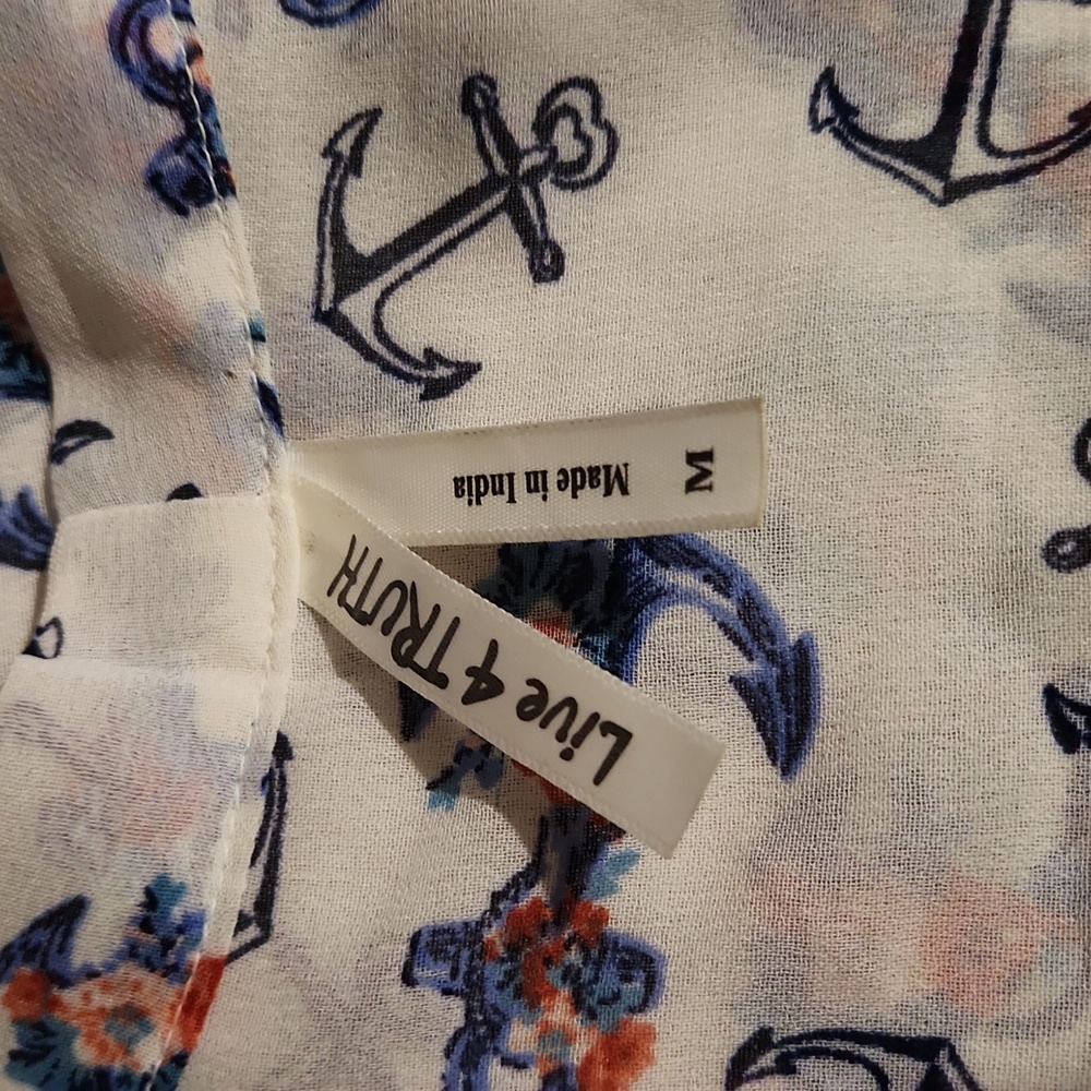 Live 4 Truth ⚓️ Nautical Blouse - Picture 2 of 2